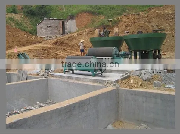 double roller griding mill machine ,separate Gold equipment . wet pan mill