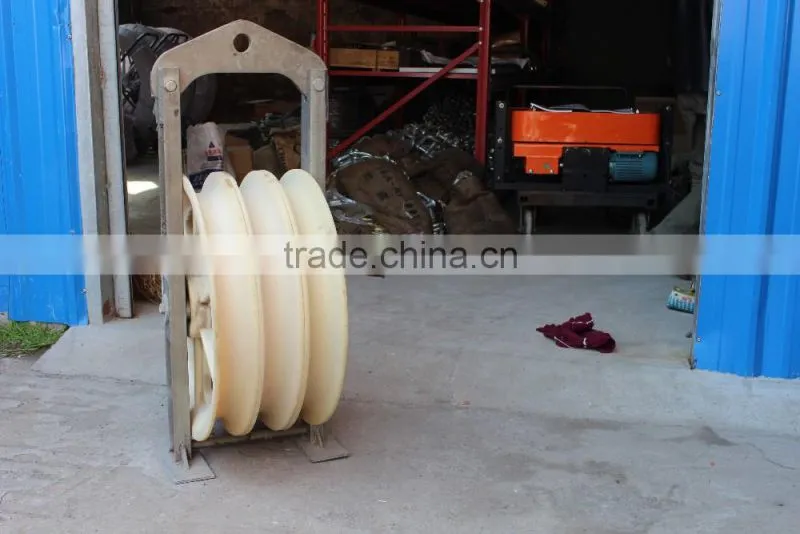 508mm Large Diameter Bundled Conductor Pulley Large Diameter Stringing Block for Line Stringing Machine