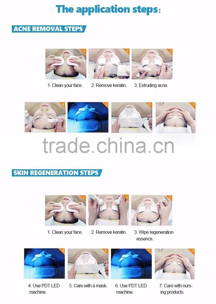2017 Hot sale 4 color omega led light face mask light acne skin care PDT led light