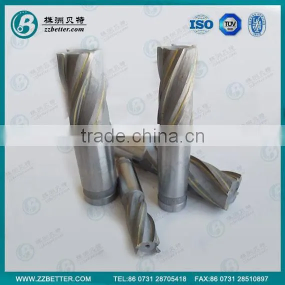 First class 4 flutes square cemented brazed carbide end mill