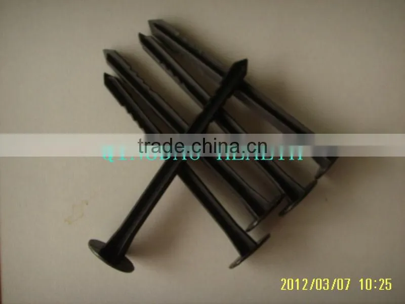 Plastic ground pegs ,weed control fabric pegs(11.3cm length)