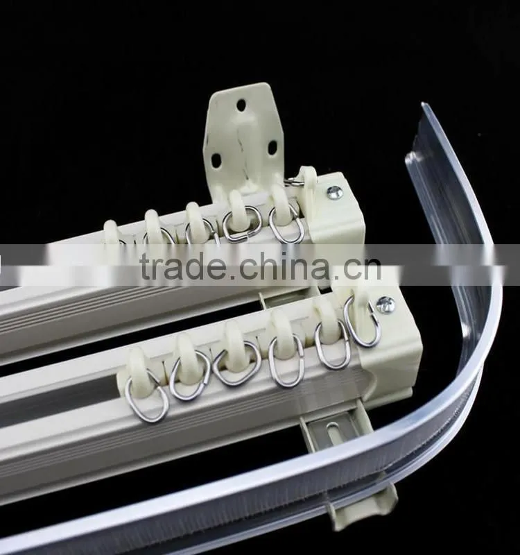 Anodized bending types of aluminum truck curtain rails