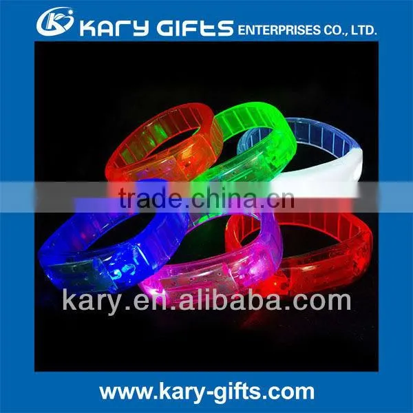 flashing concert sound activated led music bracelet