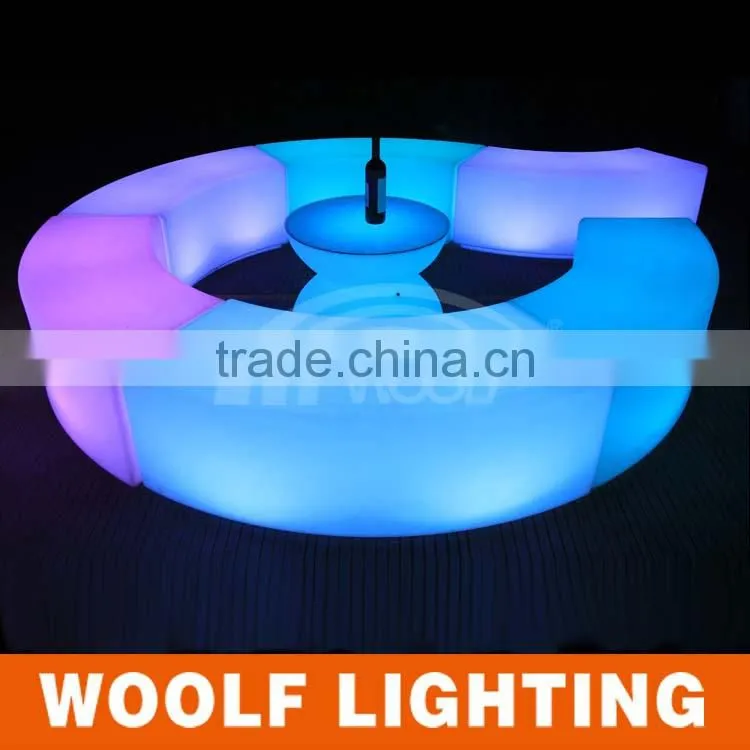 Hot Sale LED Curved chair Snake bar chairs for nightclubs