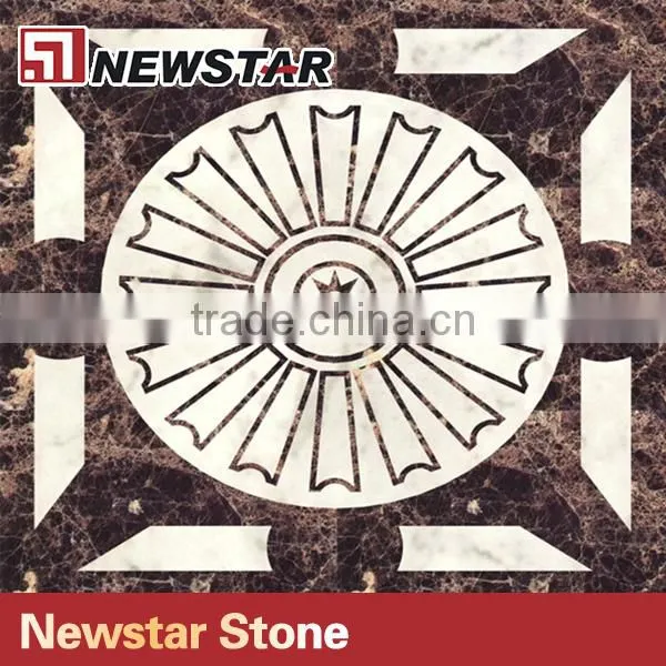 Newstar square water jet marble medallion