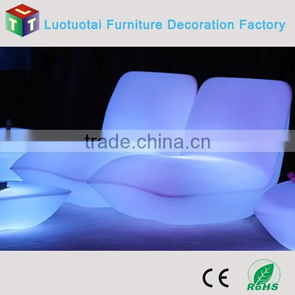 New item led furniture 16 color change remote control wireless led bar chair