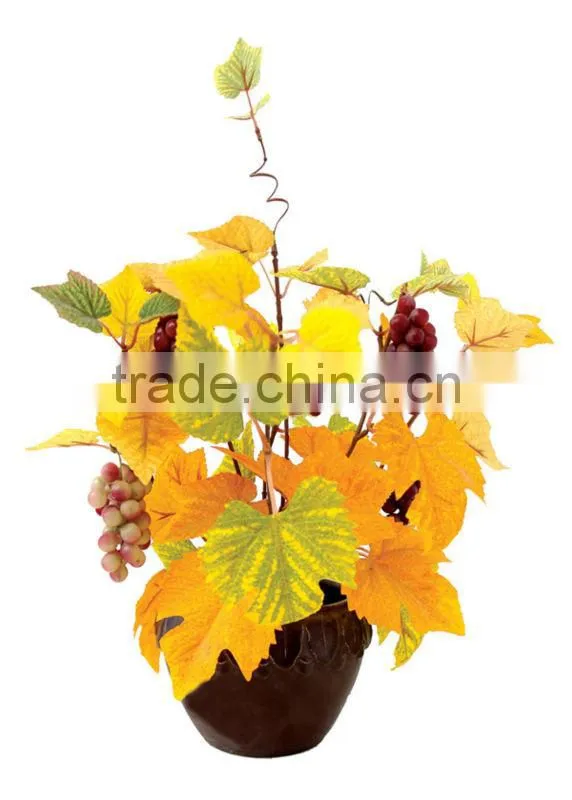 artificial 43cm arenaceous basin orchids bonsai HP606 ( plant bonsai flower / tree of DESTE )