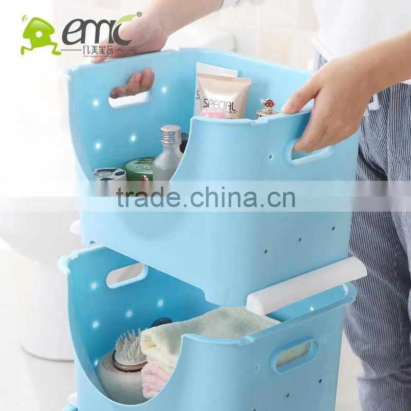 Stacking Baskets, Plastic Stacking Baskets, Plastic Handle Stacking Baskets
