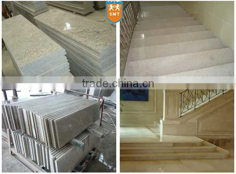 Gold emperador luxurious marble step for house