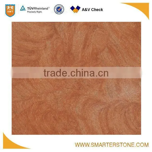 Yellow color landscape vein sandstone for flooring