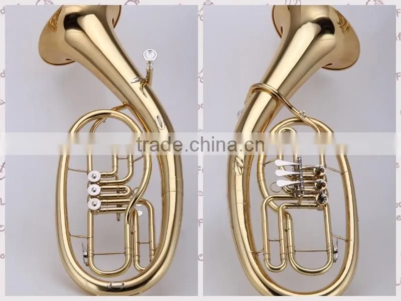 Rotary pistion Bb key baritone horn with carrying case
