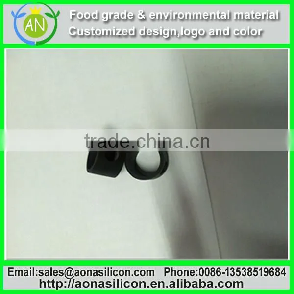 Silicone cool black finger ring men use