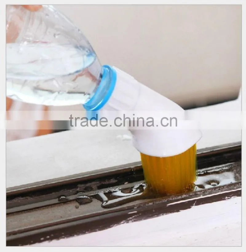 Multi-function creative plastic window cleaning brush with bottle mouth