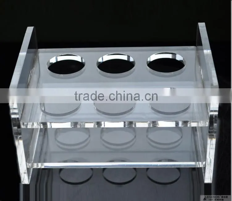 barware high quality clear acrylic wine bottle holder