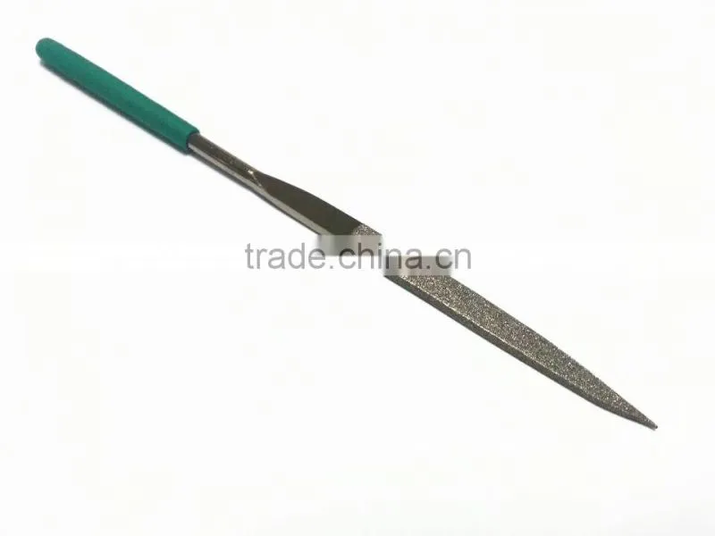 Ni coated Electroplated diamond knife type needle files