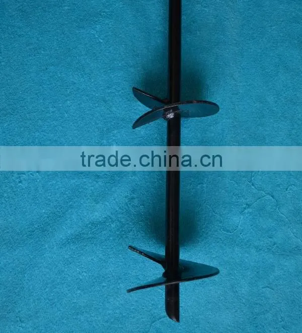 Steel fastening ground anchor