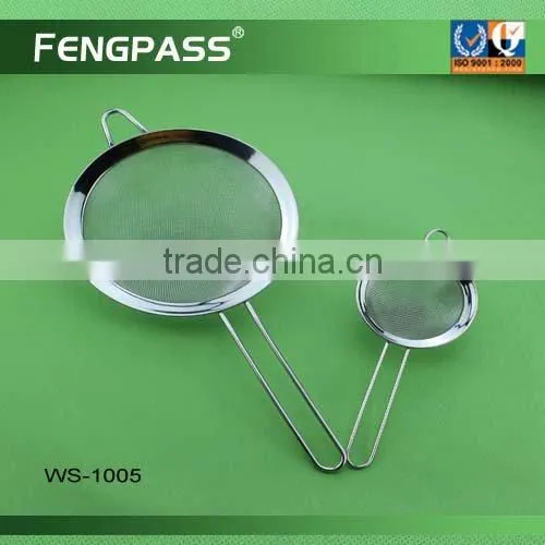 Stainless steel wire mesh colander strainer WS-1005-02