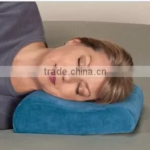 SMALL COMFORT MEMORY FOAM BED TRAVEL PILLOW CAR BACK PILLOW WITH BELT