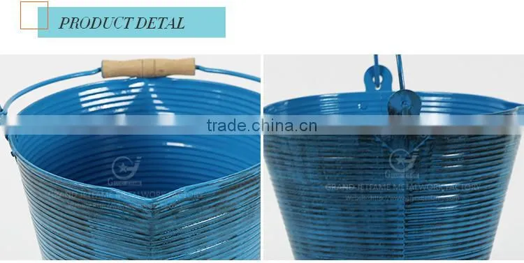 Garden galvanized or iron cheap potted plants cast iron pretty garden potswith handle