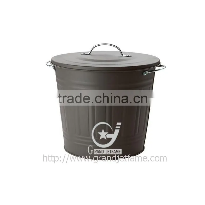 home galvanized metal color storage bin
