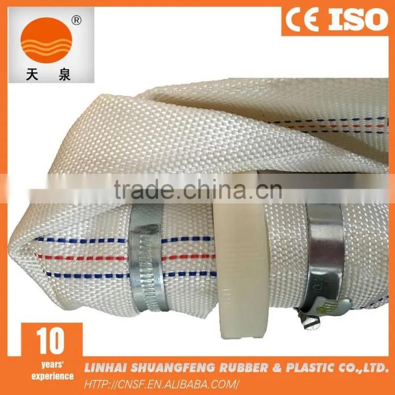 3 inch 10Bar PU lining layflat fire hose with good coupling