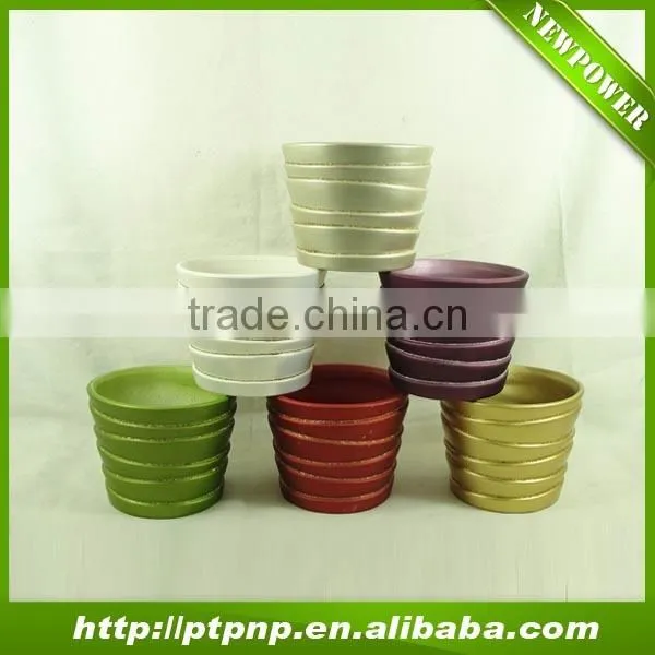 colorful home decorative garden ceramic flower pot