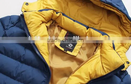 wholesale customize designer mens winter warm cotton padded coat