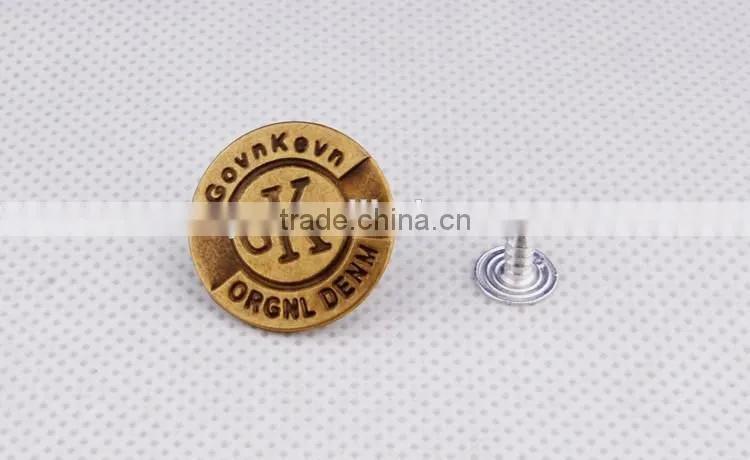 Fashionable Accessories Anti Copper Blazer Metal Buttons For Jeans