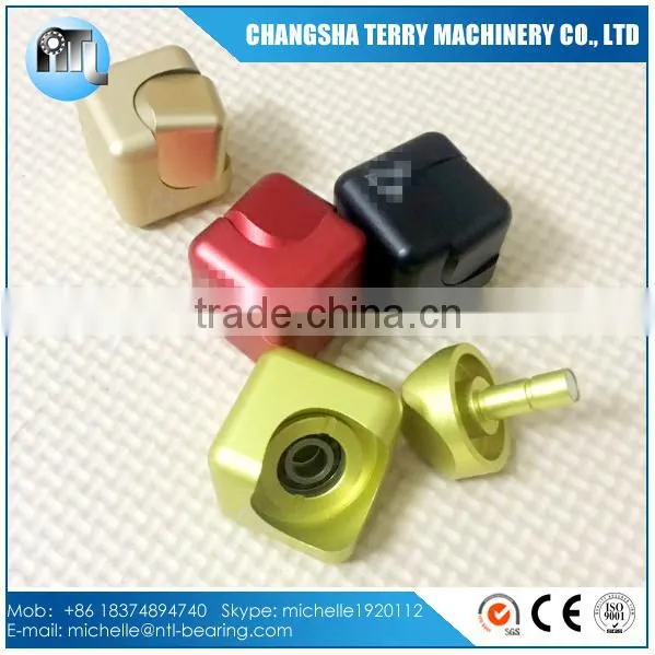 High Quality Colorful funny new design fidget metal Cube & spinner toys with ball bearing r188