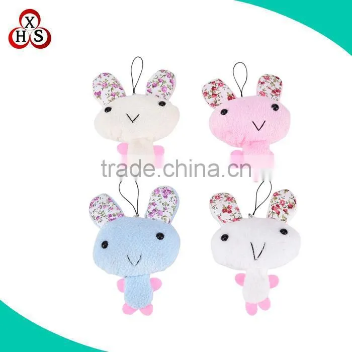 Wholesale soft toy keychain plush bunny keychain