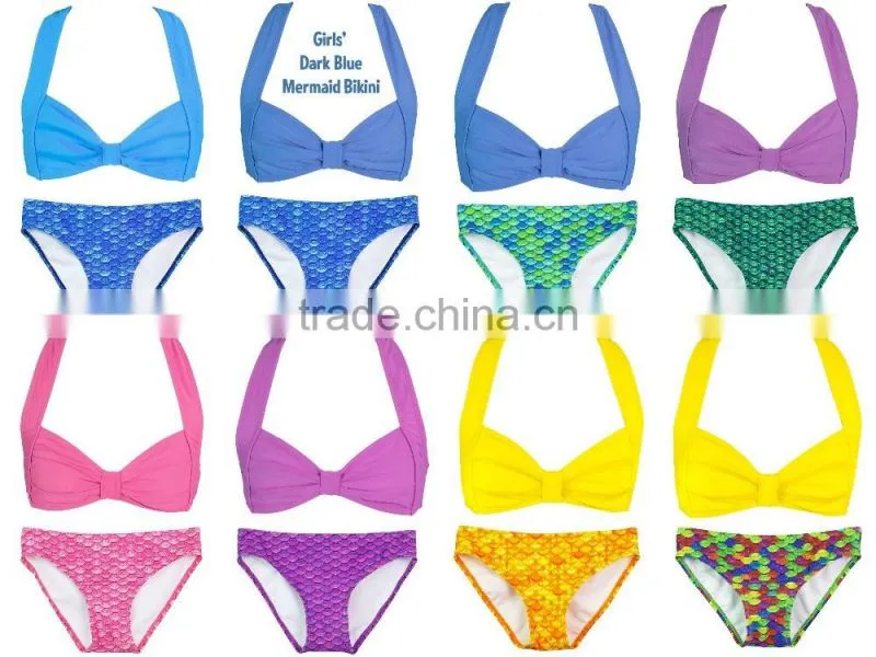 women Swimwear fishscales mermaid beachwear bikini