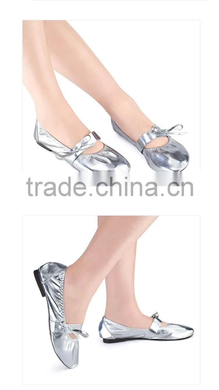 Daydance belly ballet dance shoes cheap foldable flat shoes