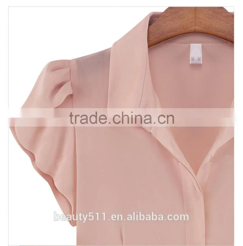 The sleeveless sleeveless sleeveless chiffon shirt women shirt SD95