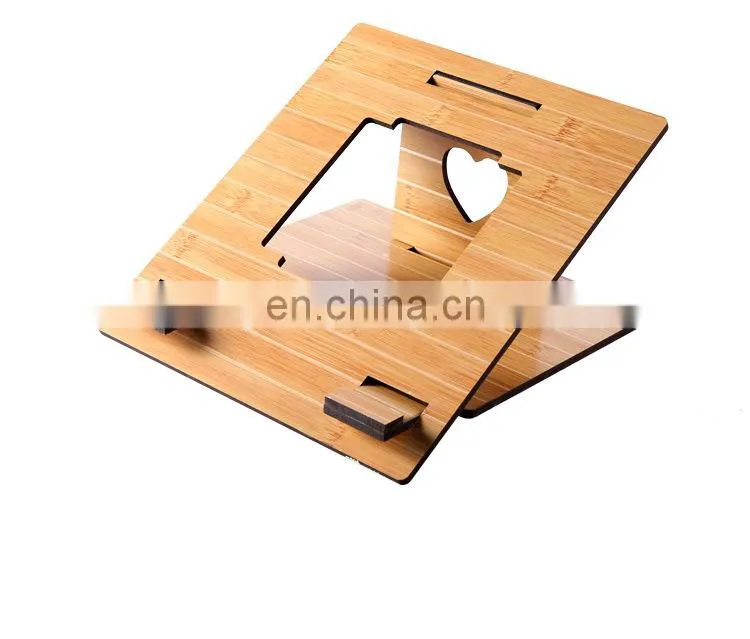 Simple design custom logo wood office gift wooden laptop desk with best selling