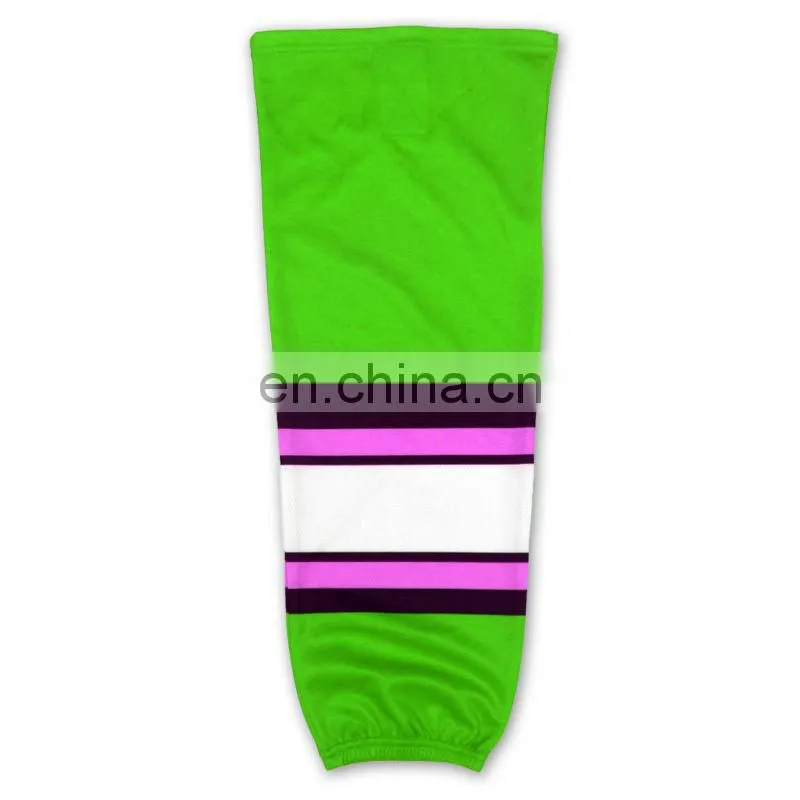 cheap custom sublimation polyester hockey socks