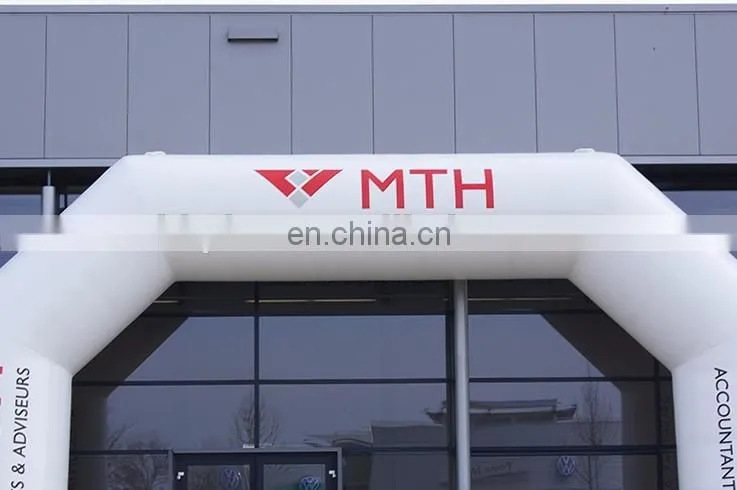 custom made white inflatable arch mth promotion gate for sale