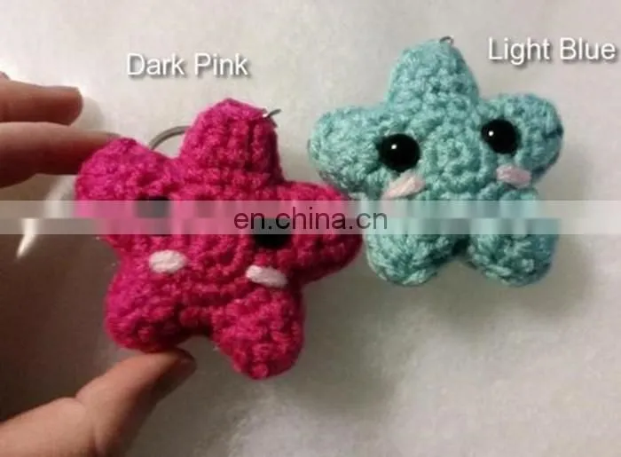 crochet Star Keychain,amigurumi star,kawaii star, lucky star