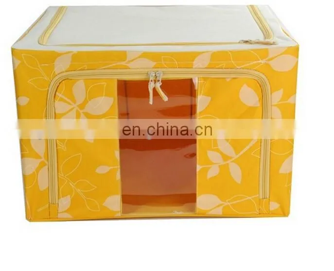 Foldable Oxford Fabric 600D Waterproof Sundries Organizer Double Zipper Visual Storage Box Plus Size