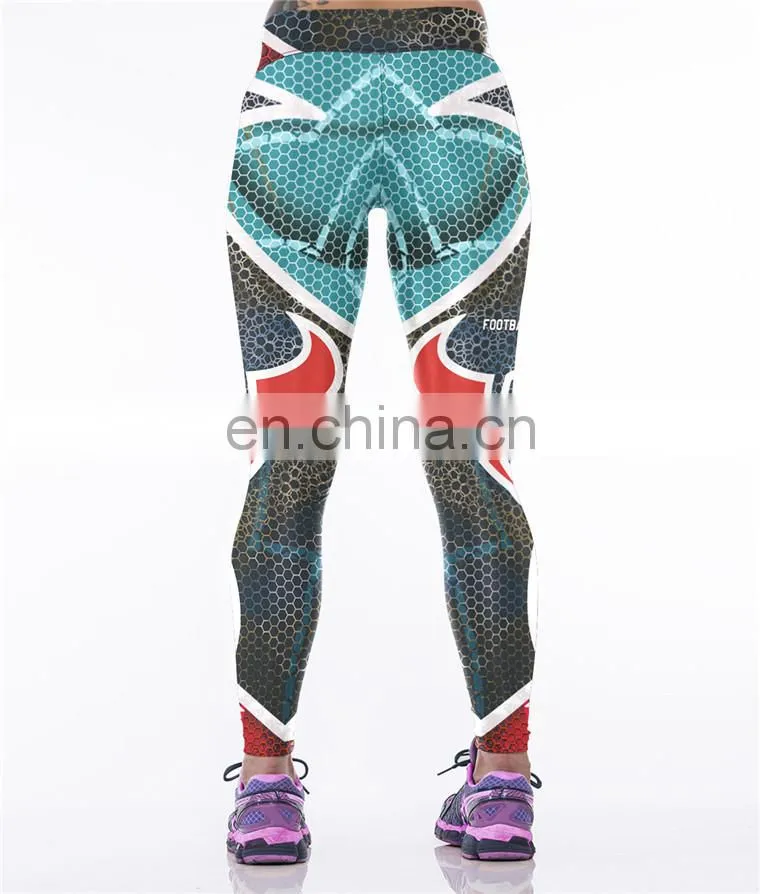 2017 Wholesale Gym Polyester Spandex Fitness Custom Printing Tights Always Yoga Sport Leggings For Women