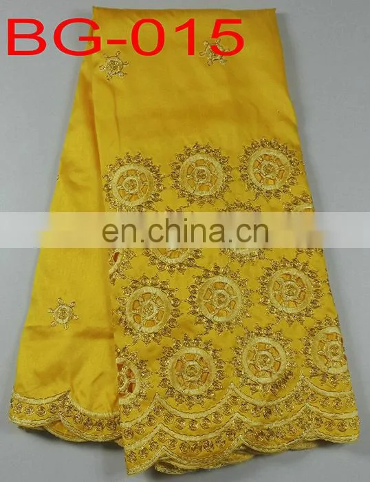 latest raw silk embroidery george lace(BG-014)