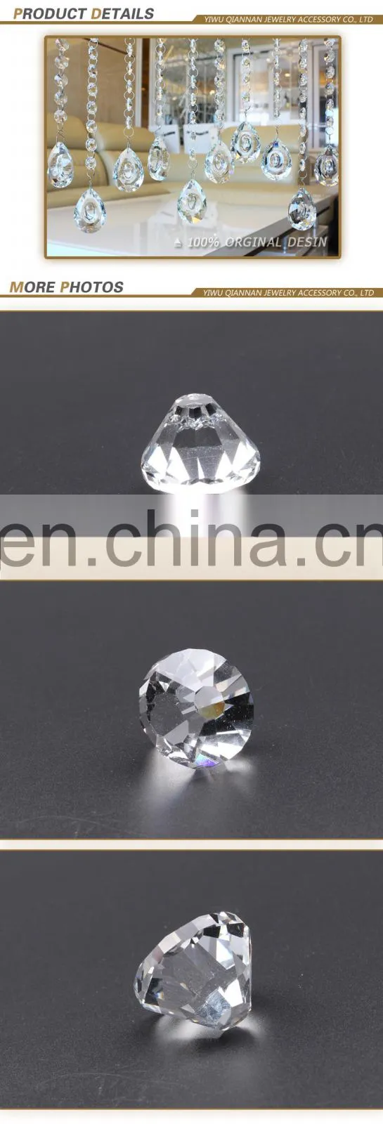 Faceted clear crystal chandelier ball beads crystal ball pendants