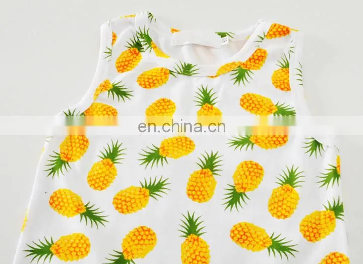 Fashion Summer Short Sleeve Infant Baby Romper Organic Cotton Baby Romper