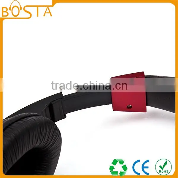 Fashion design hot studio red and black headset for computer