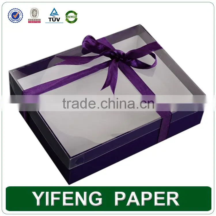 Custom Design paper PET gift box packaging