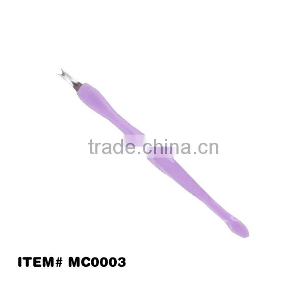 Plastic handle cuticle trimmer french manicure tools