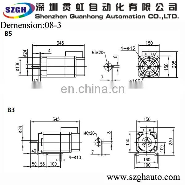 made in China High Torque Low rpm Ac Electric spindle Motor 1.5 kw Three Phase Motor