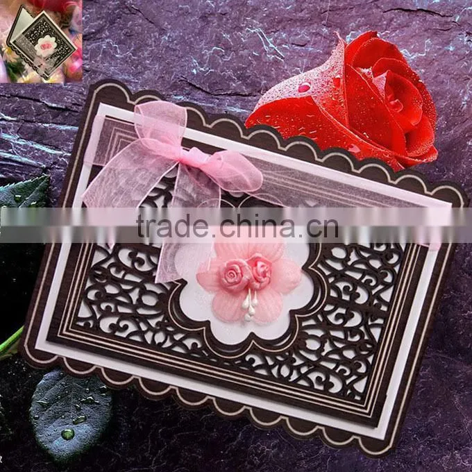 Ideal Products 2015 Perching Birds Folded Wooden Custom Invitation Cards