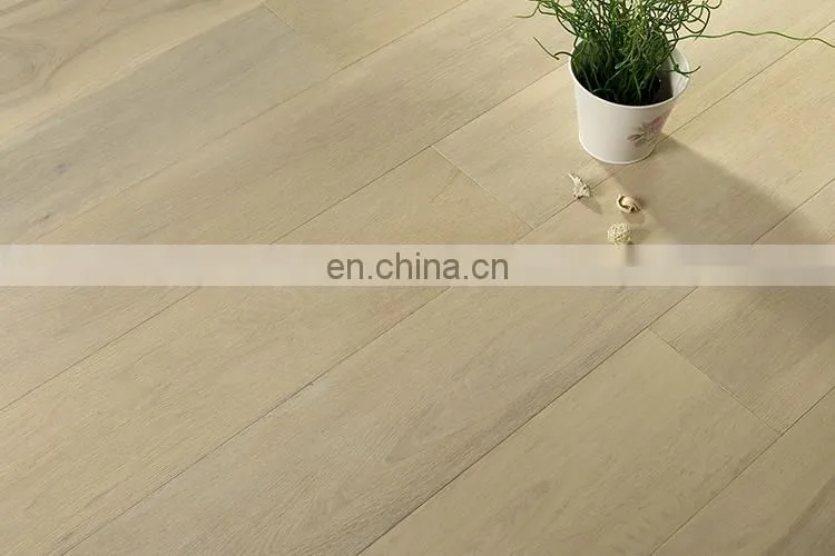 Oak White Oiled Brushed Solid Wood Flooring