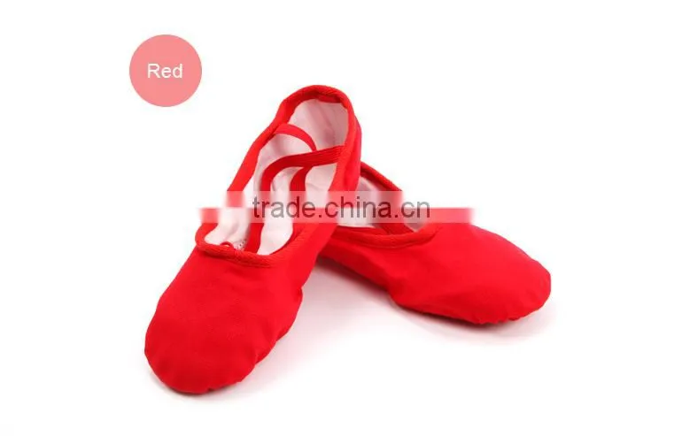 Wholesale Split-sole Soft Canvas Ballet Shoes