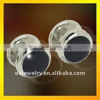 new fashion leather set metal cufflinks ,fashion jewelry